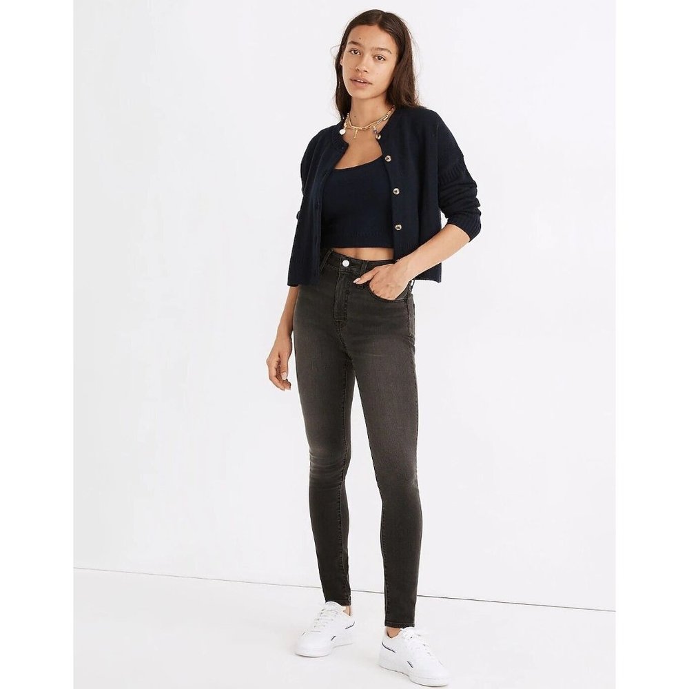 Madewell Size 31 The Curvy Perfect Vintage Jean in Lunar Wash Charcoal Gray